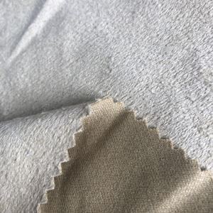 Tessuto in pelle scamosciata a maglia 100% poliestere
